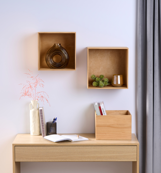 Bogkasser fyrretræ brun 3-pk.